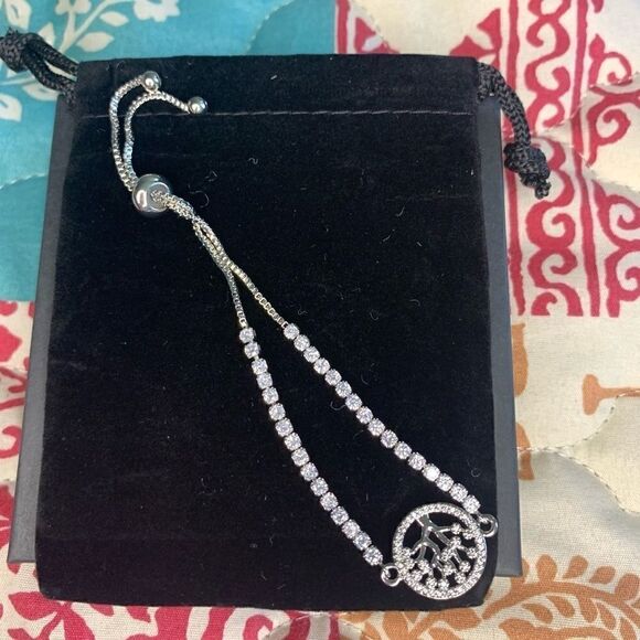 Tree Of Life Silver Cubic Zirconia Bracelet - Picture 2 of 5
